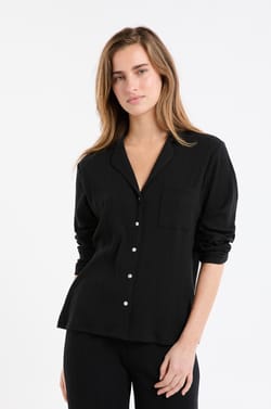 Chemise de pyjama en maille côtelée Richelieu ;${refinementColor}