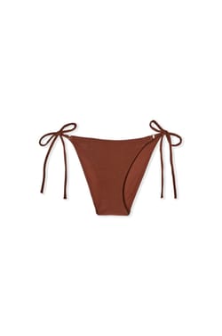 Braga de bikini satinada con lazada;${refinementColor}