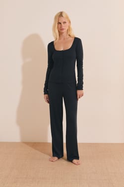 Pantalon de pyjama avec boutons;${refinementColor}