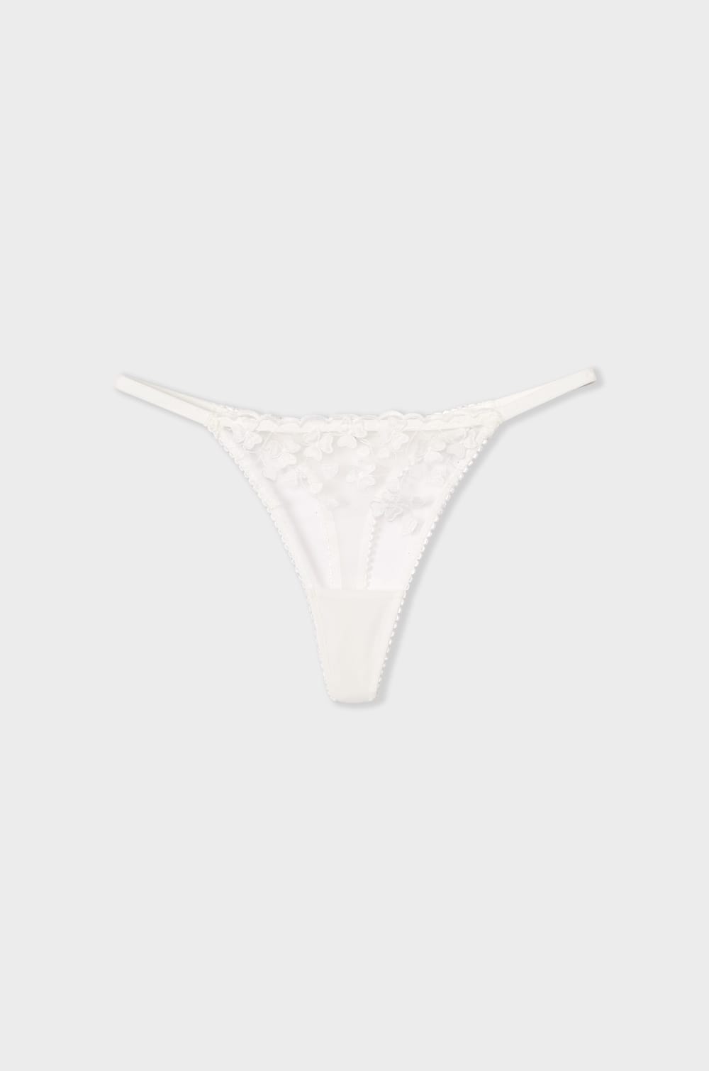 Embroidered Thong;${refinementColor}