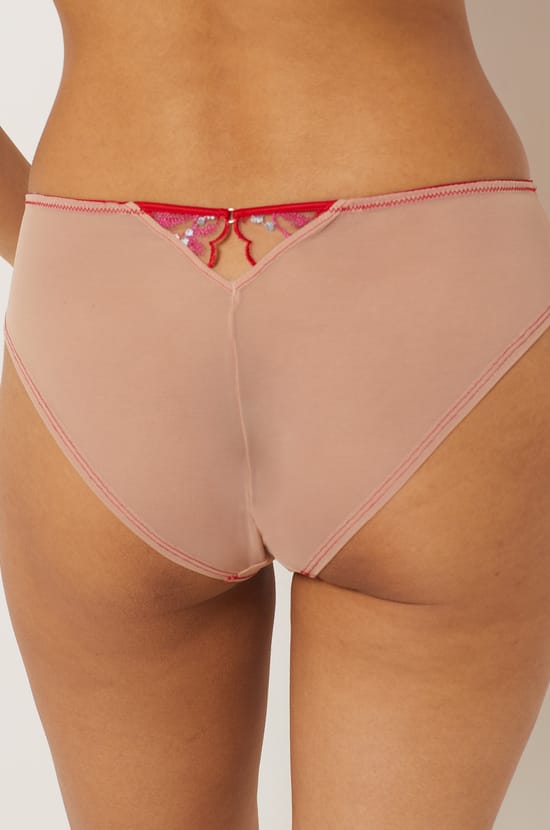 Embroidered Tulle Hipster;${refinementColor}