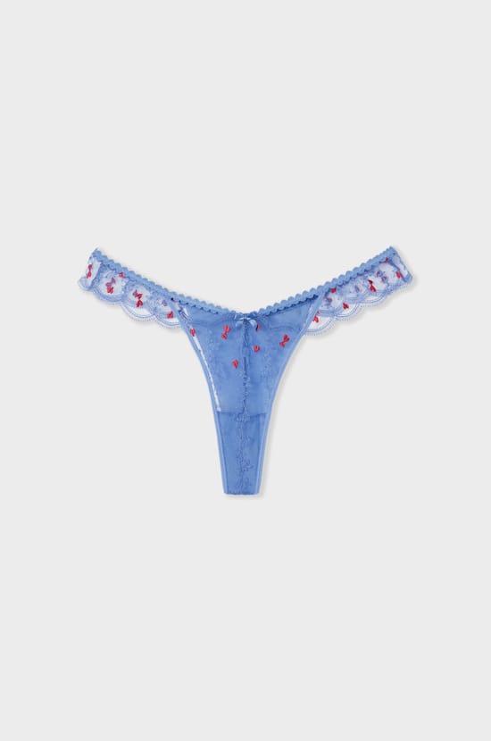 Tanga brodé;${refinementColor}