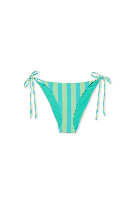 Bas de maillot de bain bikini &agrave; nouer ray&eacute; ;${refinementColor}