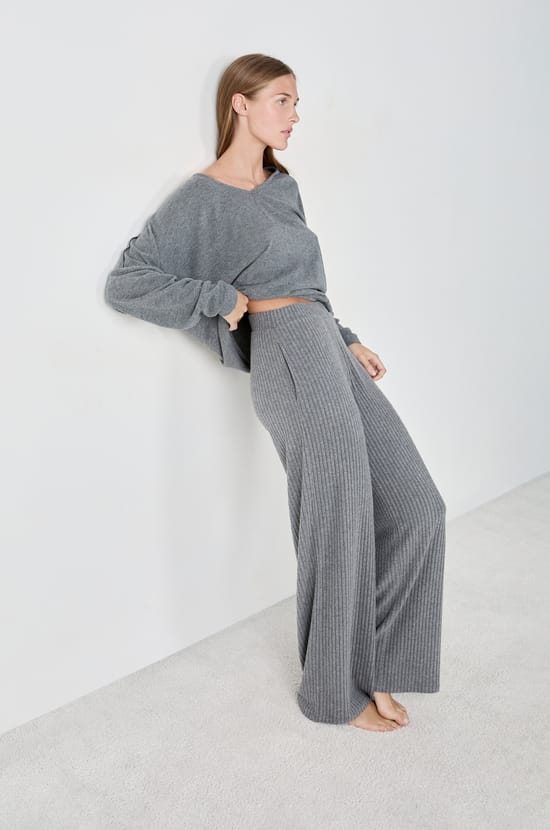 Pantalon de pyjama large;${refinementColor}