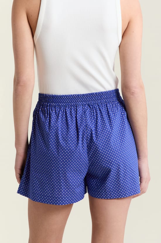 Patterned Pajama Shorts With Cotton ;${refinementColor}
