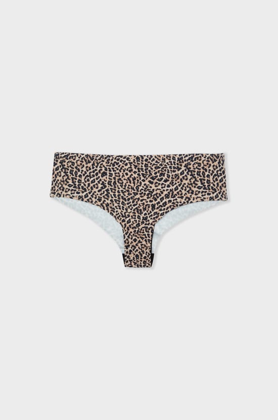 Hipster en microfibre sans couture à motifs leopard;${refinementColor}