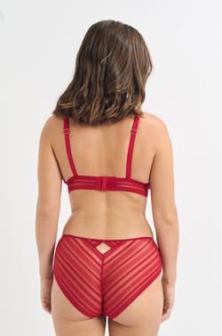 Sujetador triangular de encaje;${refinementColor}