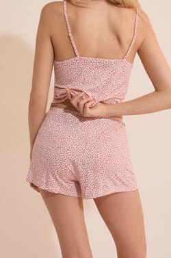 Short de pyjama &agrave; motifs;${refinementColor}