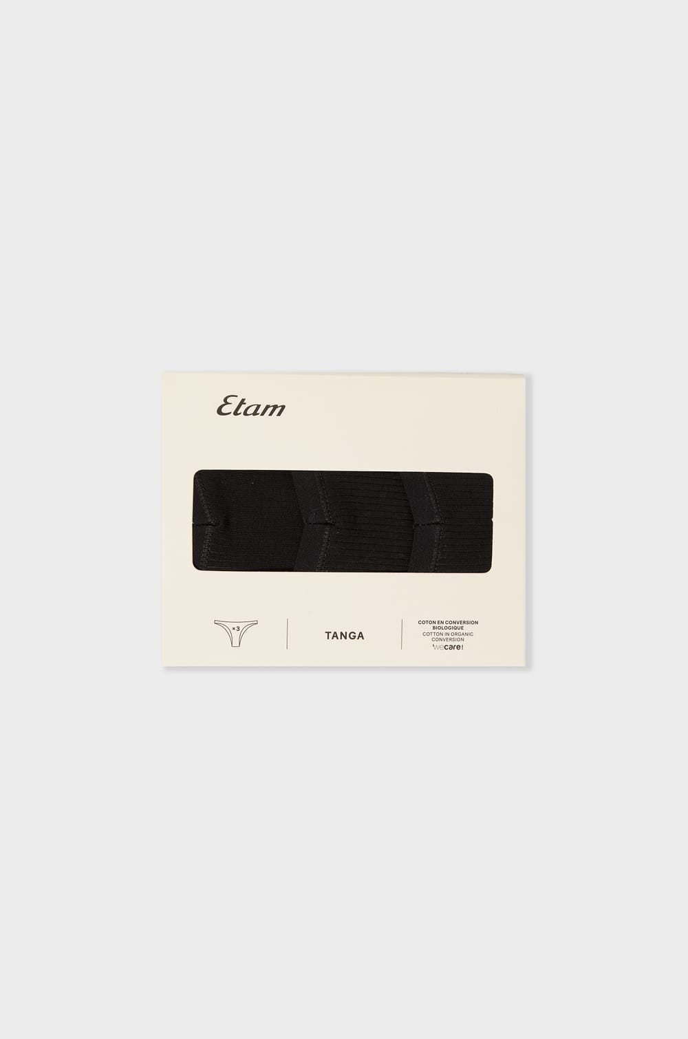 Pack of 3 Cotton Tangas;${refinementColor}