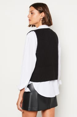Sleeveless Cardigan;${refinementColor}