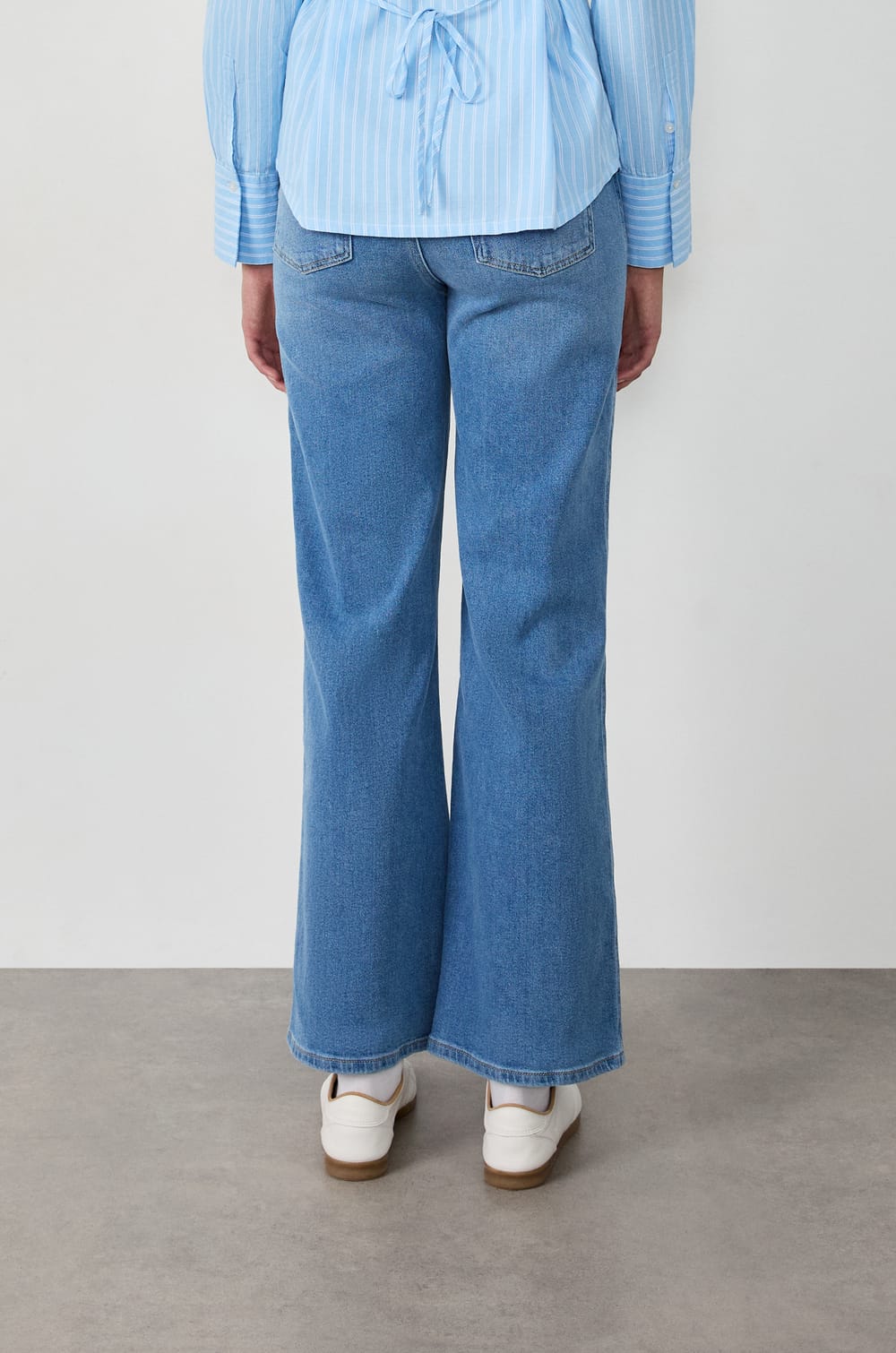 Pantalones rectos de algodón;${refinementColor}