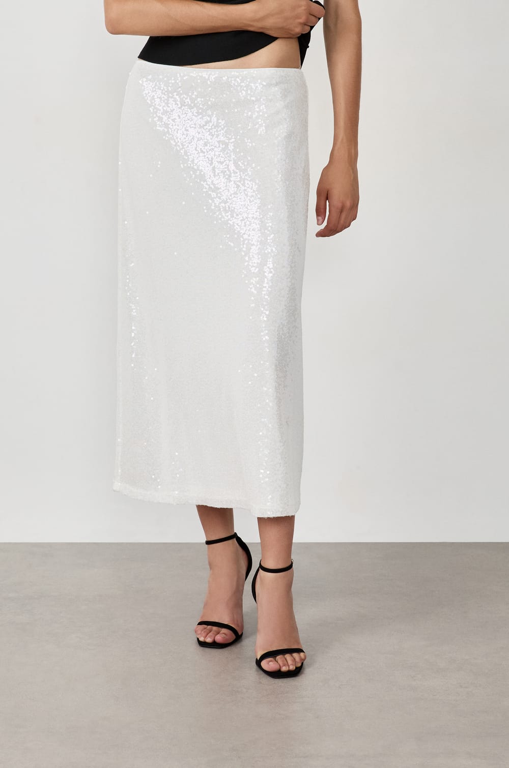 Sequin skirt;${refinementColor}