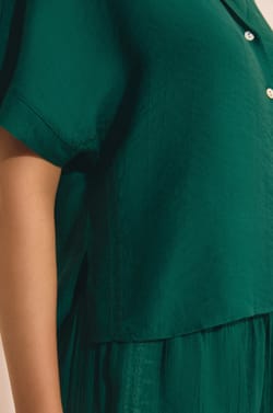 Camisa de pijama de manga corta;${refinementColor}