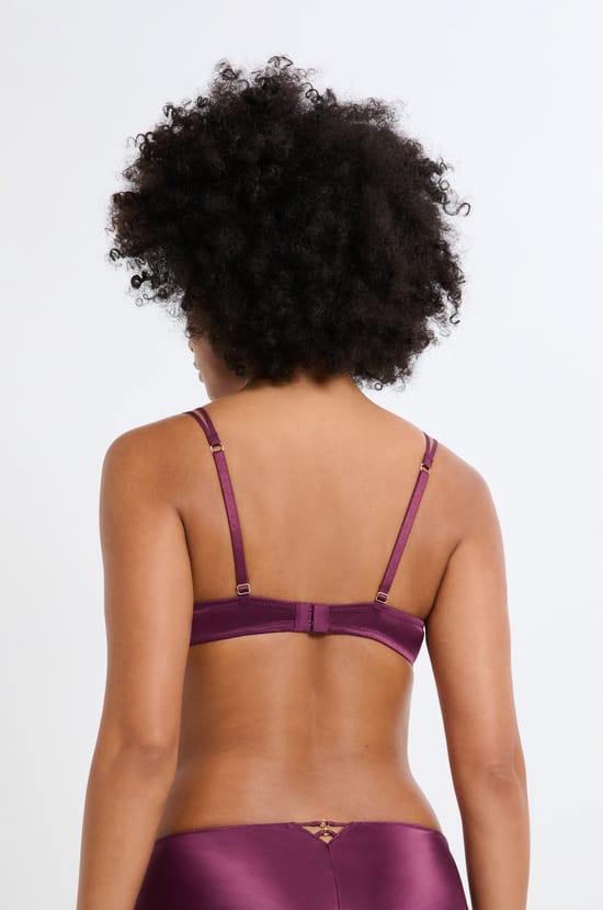 Soutien-gorge N.2 - Le push-up plongeant en broderie florale;${refinementColor}
