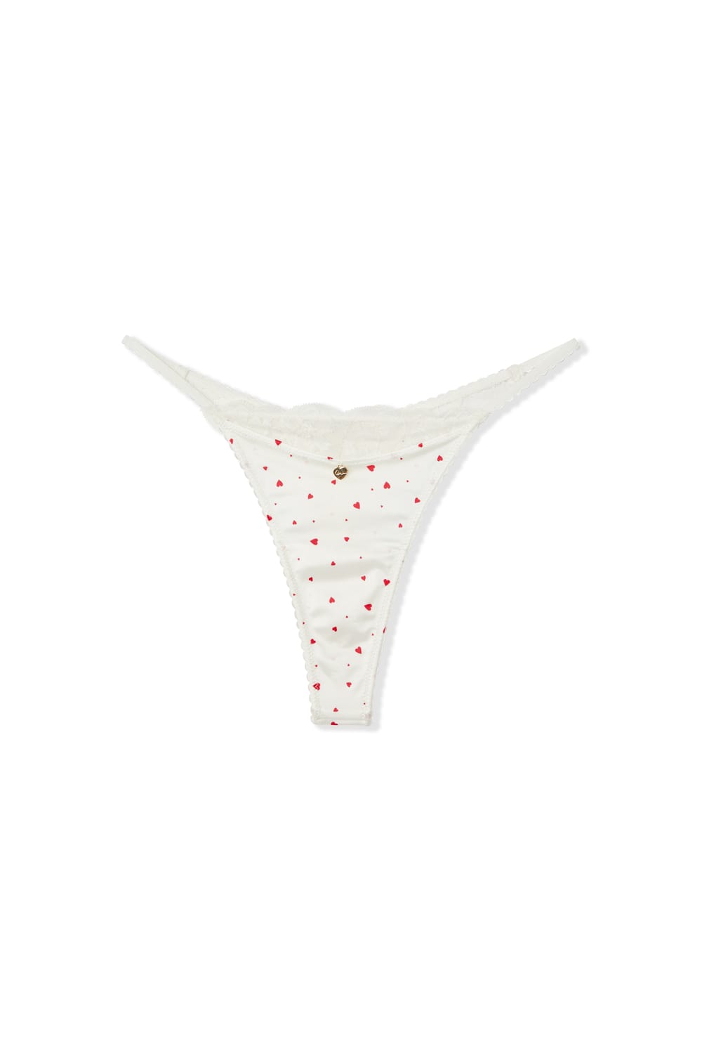 Microfibre Thong with Heart Motifs;${refinementColor}