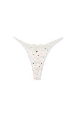 Microfibre Thong with Heart Motifs;${refinementColor}