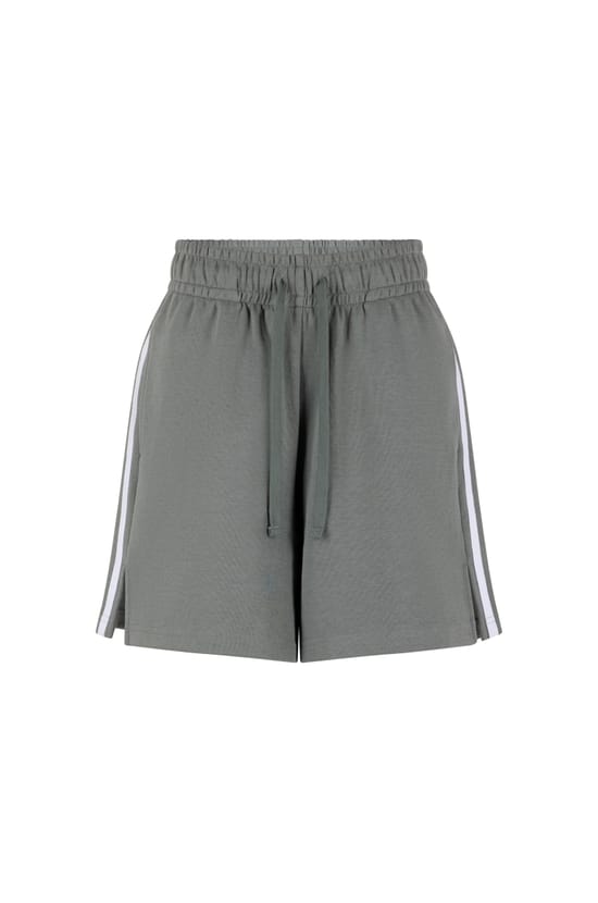 Bermuda taille haute &eacute;lastiqu&eacute;;${refinementColor}