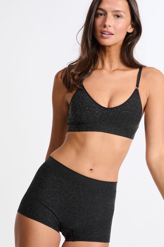 Soutien-gorge brassière sans coutures irisé;${refinementColor}