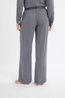 Striped Pyjama Trousers with Elasticated Waist;${refinementColor}