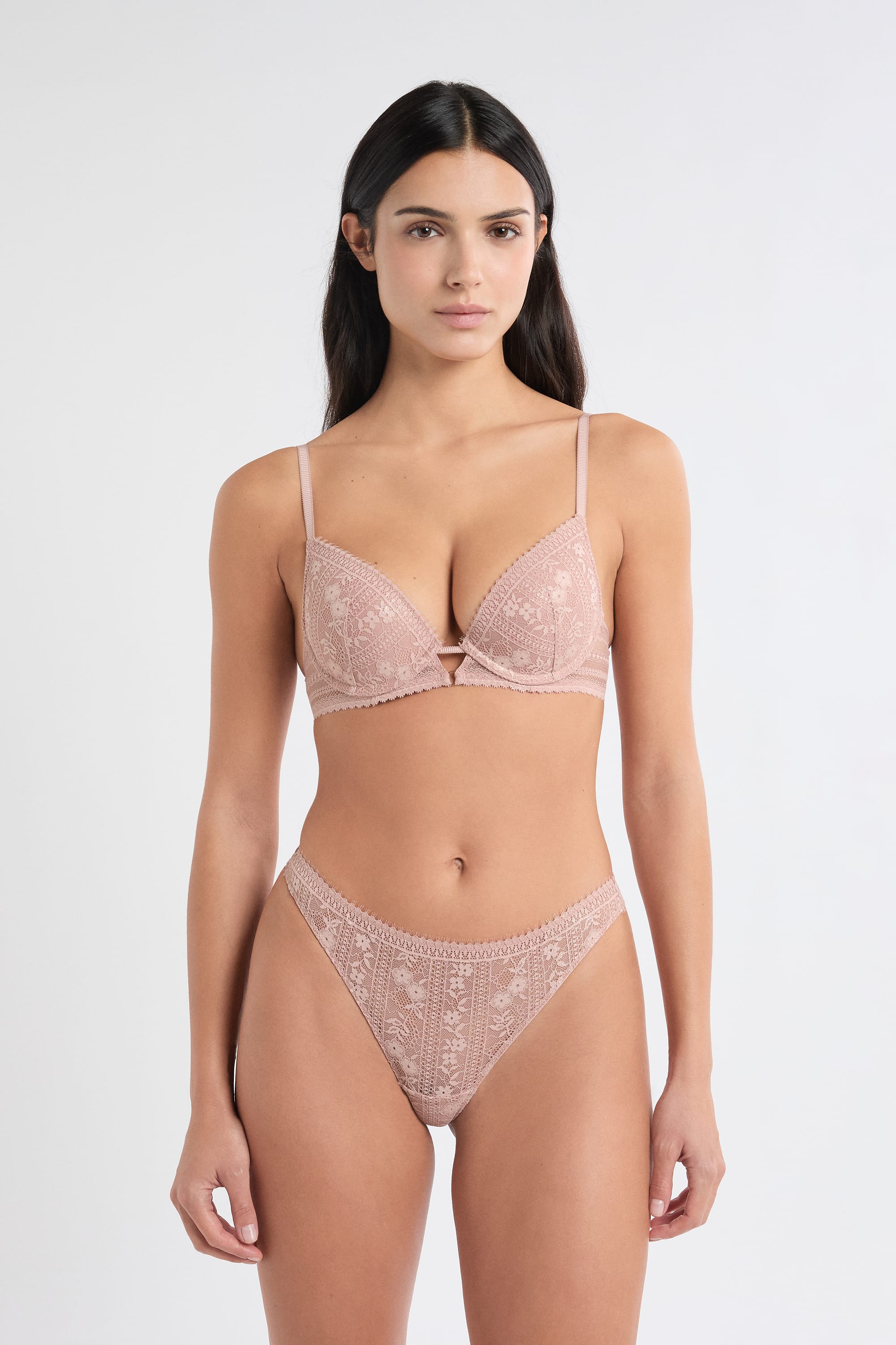 Lace Tanga - AURA - ROSE POUDRE - ETAM