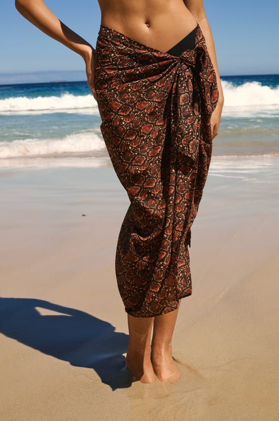 Par&eacute;o en coton &agrave; imprim&eacute; python &agrave; nouer;${refinementColor}