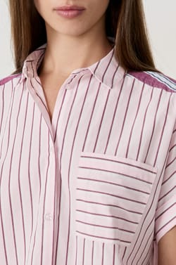 Chemise de pyjama à rayures;${refinementColor}