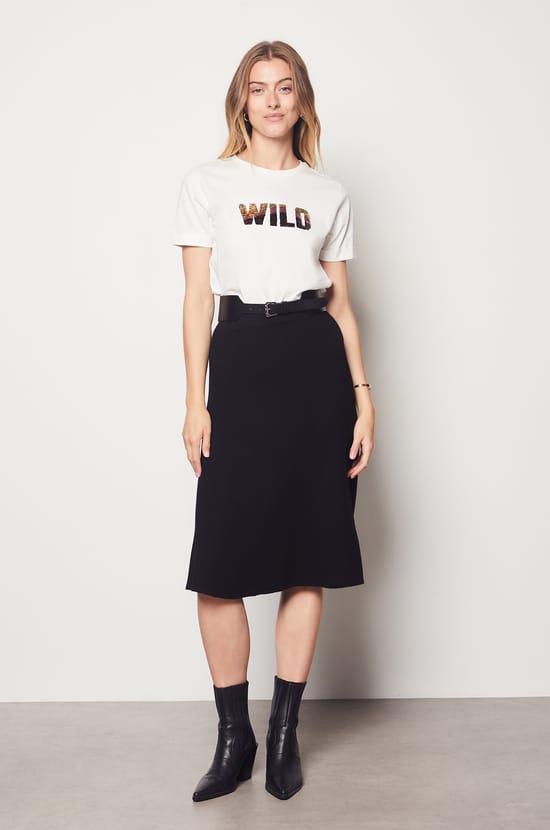 Short-sleeved Sequin T-shirt "Wild";${refinementColor}