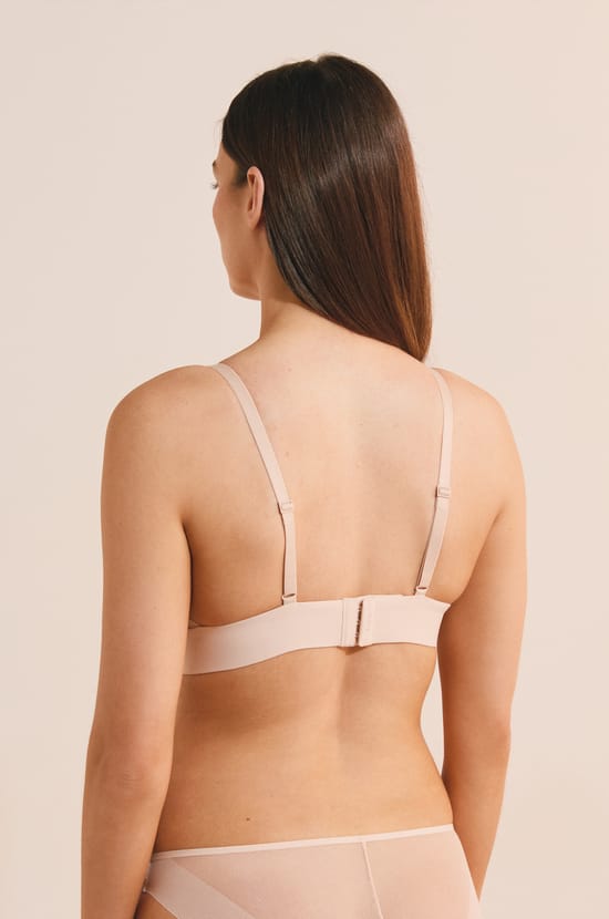 Soutien-gorge triangle en tulle;${refinementColor}
