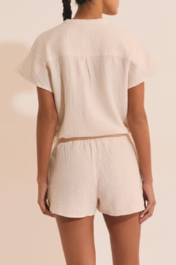 Short de pyjama en coton;${refinementColor}