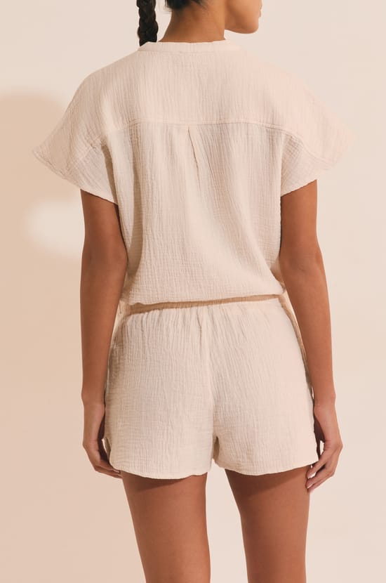 Short de pyjama en coton;${refinementColor}