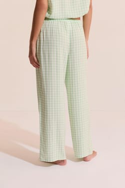 Pantalon vichy avec motif citron;${refinementColor}