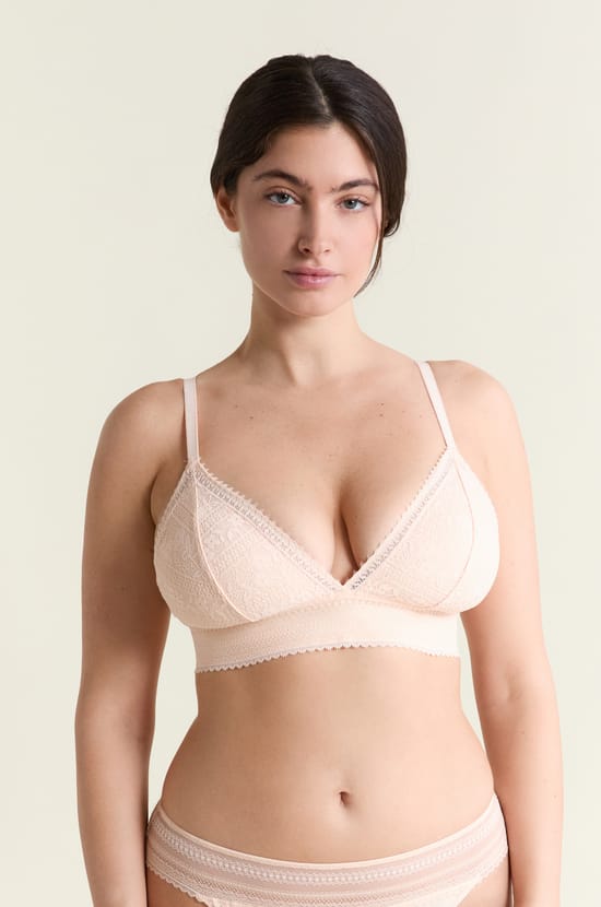 Soutien-gorge N.8 - Le triangle sans armatures en dentelle;${refinementColor}