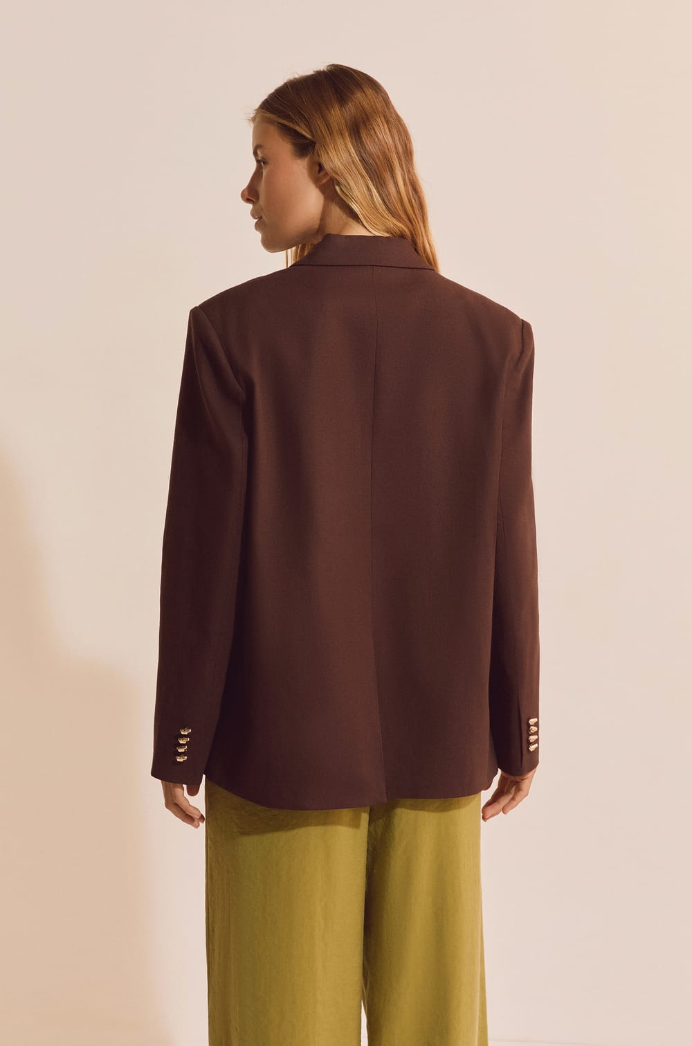 Veste blazer avec lin;${refinementColor}