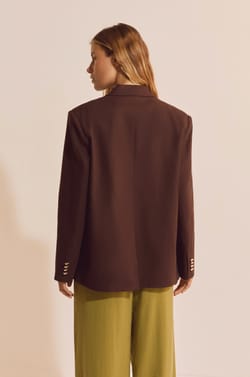 Veste blazer avec lin;${refinementColor}