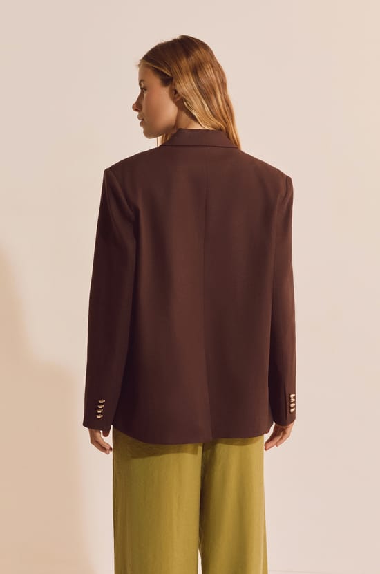 Veste blazer avec lin;${refinementColor}