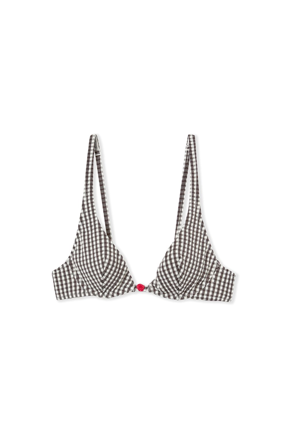 Haut de maillot de bain corbeille vichy;${refinementColor}