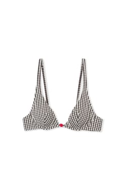Haut de maillot de bain corbeille vichy;${refinementColor}