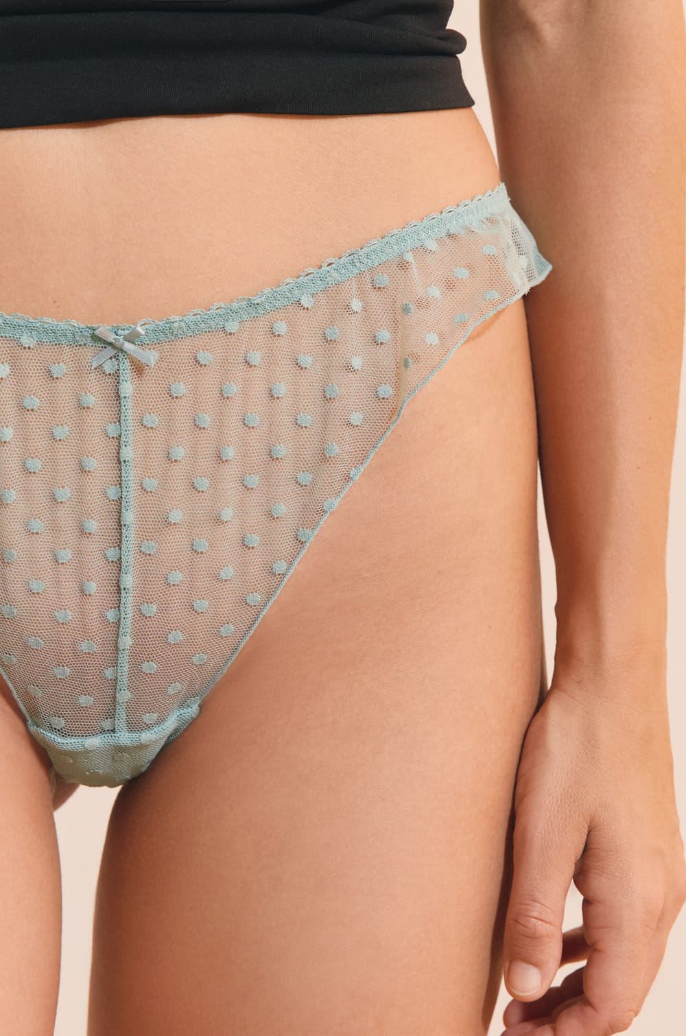 Polka Dot Tanga;${refinementColor}