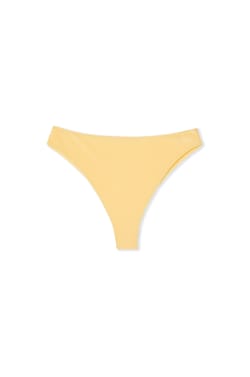 High-Waist Brazilian Bikini Bottom Satin;${refinementColor}