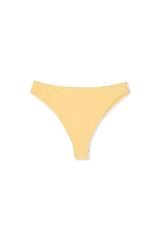 High-Waist Brazilian Bikini Bottom Satin;${refinementColor}
