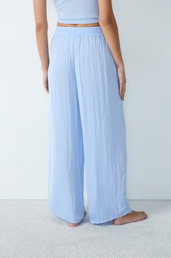 Wide-leg satin trousers;${refinementColor}