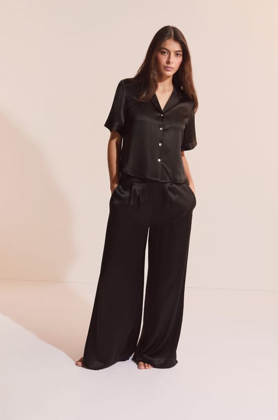 Pyjama-Hose aus Seide;${refinementColor}