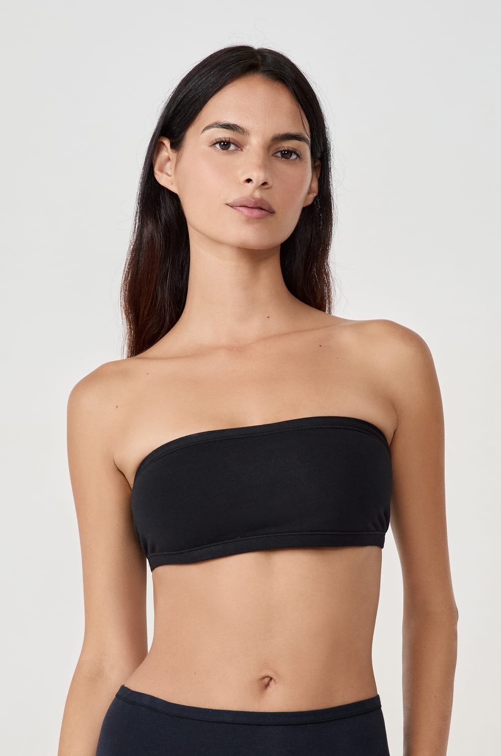 Strapless Wireless Bra in Stretch Organic Cotton;${refinementColor}