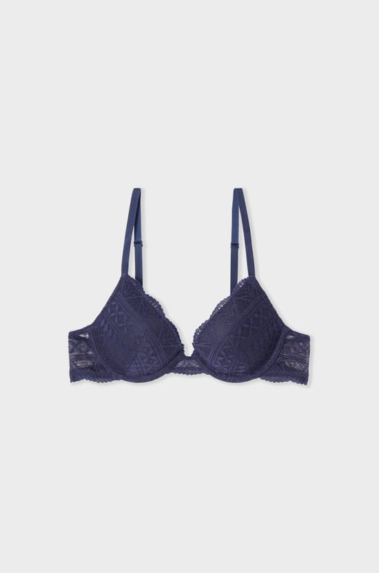 Soutien-gorge N.2 - Le push-up plongeant en dentelle;${refinementColor}