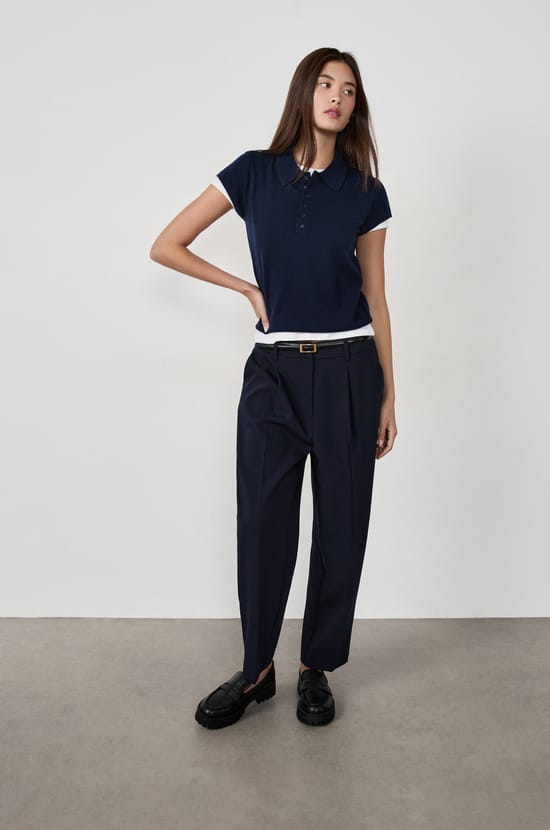 Pantalon coupe carotte;${refinementColor}