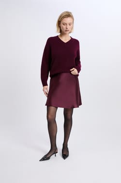 Satin Short Skirt;${refinementColor}