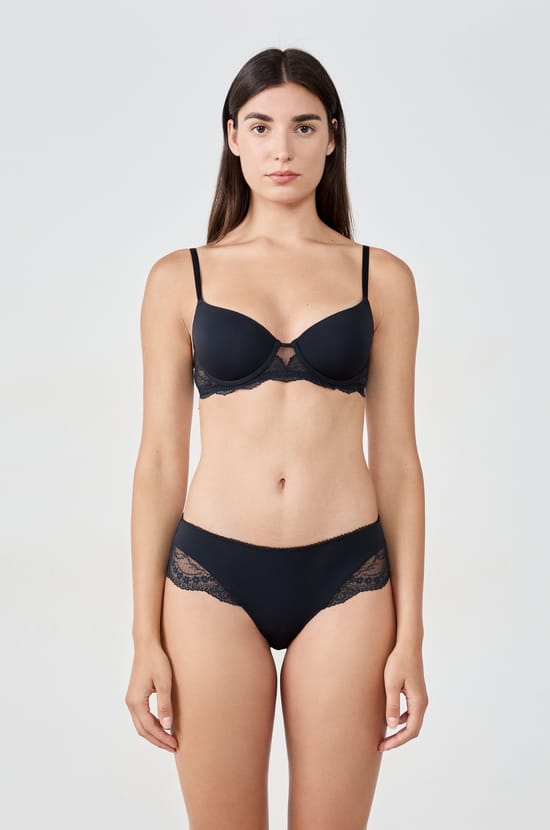 Microfiber and Lace Hipster;${refinementColor}