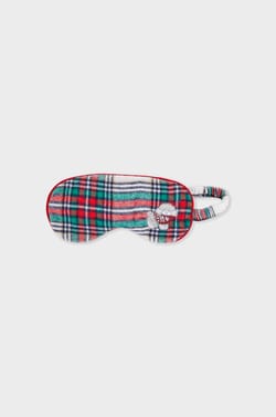 Cotton Patterned Sleep Mask;${refinementColor}