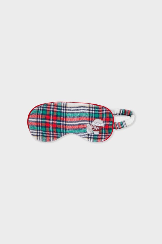 Cotton Patterned Sleep Mask;${refinementColor}