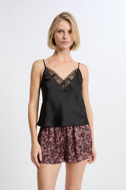 Short de pyjama satiné;${refinementColor}